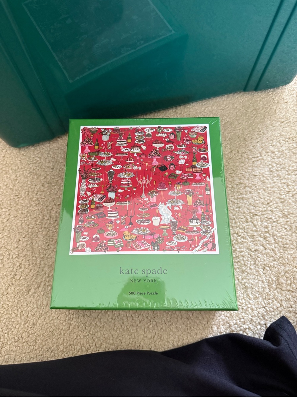 kate spade Green Party Table Puzzle Box